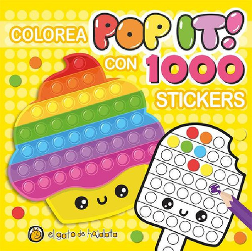 Libro - Libro Infantil Colorea Pop It Con 1000 Stickers Cup