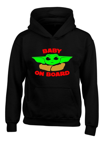 Buzo Baby Yoda Mandalorian Capota Hoodie Saco Bg92