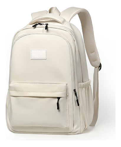 Mochila escolar FRUJIA CMF-9001BB color blanco diseño lisa 30L