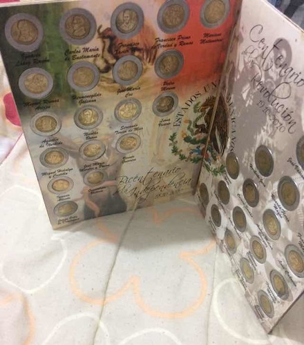 Imagen 8 de 10 de Álbum Completo Colección Monedas $5 Pesos Mexicanos Conmemor