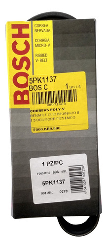 Correa Poly-v Dayco 5pk1137 Honda Fit 1.4 L13a1 Nafta 03/08