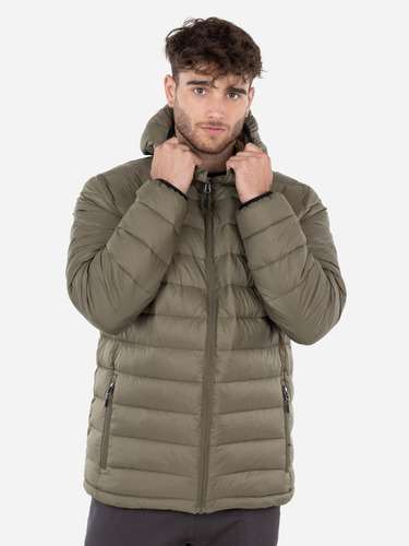 Parka Sherpa Quilted Hombre Verde Maui And Sons