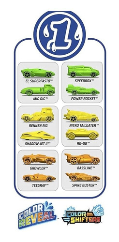 Hot Wheels Color Reveal. Pack De 2 Autitos.