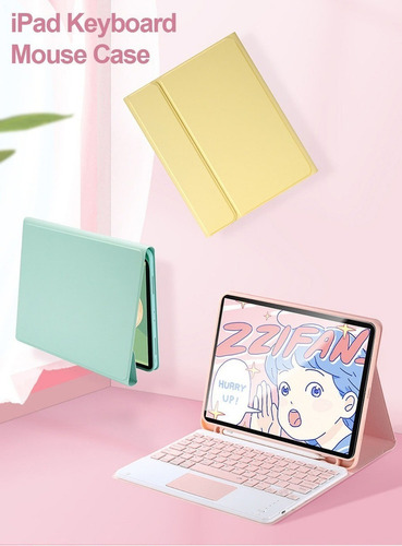 S Funda For iPad Air 4 10.9 A2325 A2316 Teclado Con Mouse Ñ