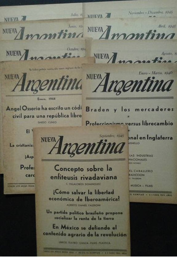 Revista Nueva Argentina 9 Ejemplares