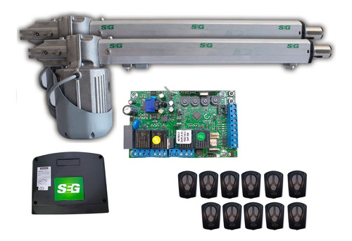 Kit Automatizacion Duo Combat 1/4 Hp Seg Porton Abatible 11c
