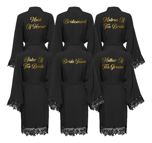 Camisón De Novia De Algodón Para Mujer, Bata De Encaje