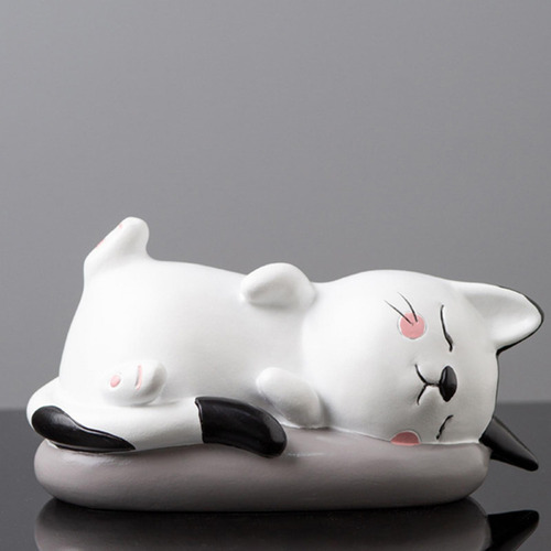 Cat Figurine Toy Collectible Toy En Miniatura 16.5x9.2x8.9cm