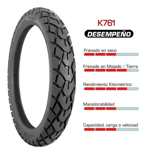 Imagen 3 de 5 de Llanta 300-17 Tt K761 Kenda Tras Boxer Ct100,discover125