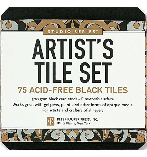 ~? Azulejos Del Artista De La Serie Studio: Negro (paquete D