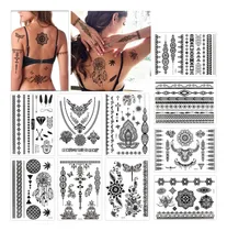 Comprar Konsait 10 Hojas De Tatuaje Temporal De Henna Pegatinas De