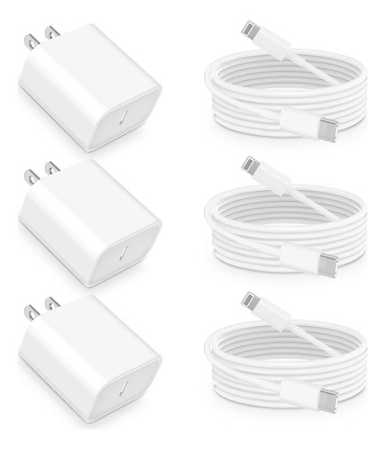 Mfi Certified iPhone 14 3 Pack 20w Pd C Rapid With 3 Pack 6f
