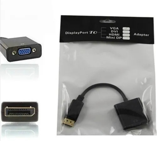 Imagen 2 de 6 de Adaptador Displayport A Vga Full Hd 1080p Conversor Cable