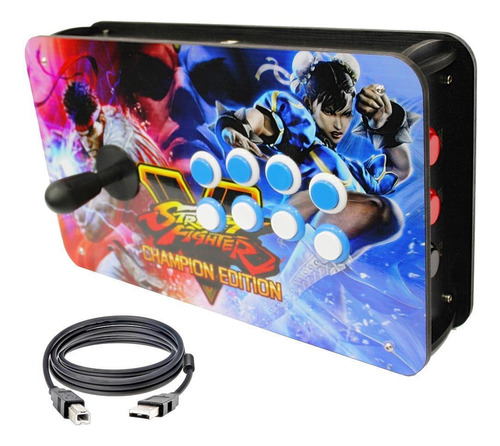 Controle Arcade Usb Comprativel Ps4 - Street Figthers