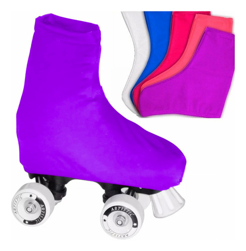 Imagen 1 de 7 de Par Polainas Cubrebotas Profesional Patín Artístico - El Rey