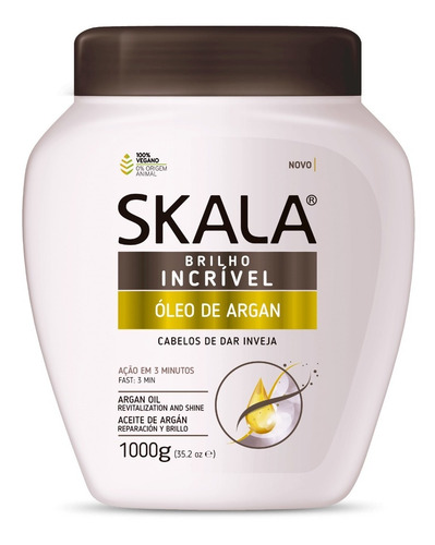 Cremas Para El Cabello Arcilla Blanca Y Oleo De Argan Skala