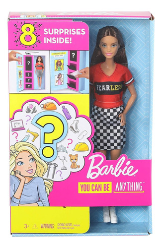Muñeca Barbie Sorpresa, Morena Con 2 Estilos Profesionales (Reacondicionado)
