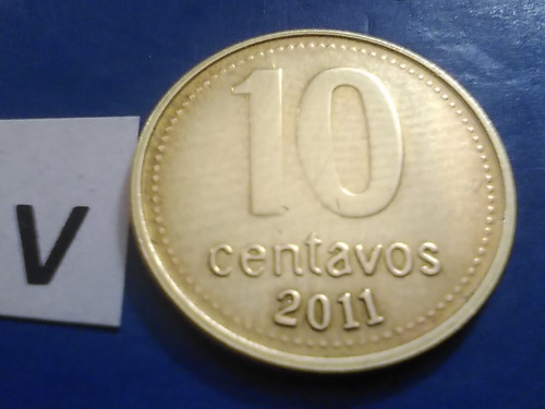 Antiguas Monedas De 10 Centavos De Peso Argentino Del 2011