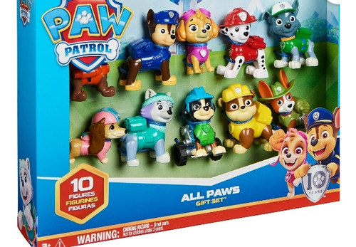 Set De Figuras Paw Patrol 8 Piezas Patrulla Canina Original