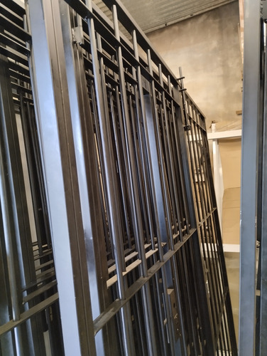 Puerta Reja Abrir Para 2x2 Pasadores Y Cerradura