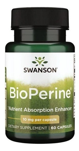 Bioperine Absorcion De Nutrientes 10mg 60 Caps Sw