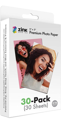 Polaroid 2x3 Premium Zink Zero Photo Paper (30 Hojas)