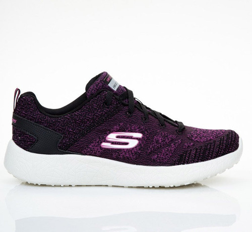 Tenis Skechers Burst Negro Fuscia Memory Foam Originales