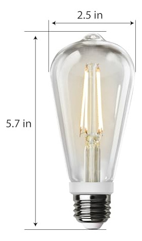 Bombilla Led St19 Para Interiores Y Exteriores No Regulable