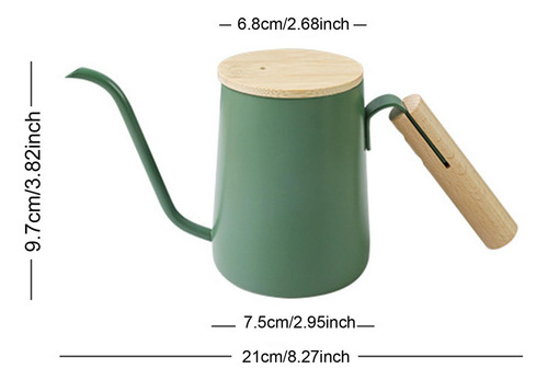 Hervidor De Café De Cuello De Cisne, Hervidor 350 Ml Verde