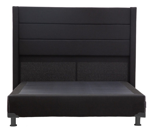 Cabecera King Size Dicasa Lugo Negro + Box Dicasa Black