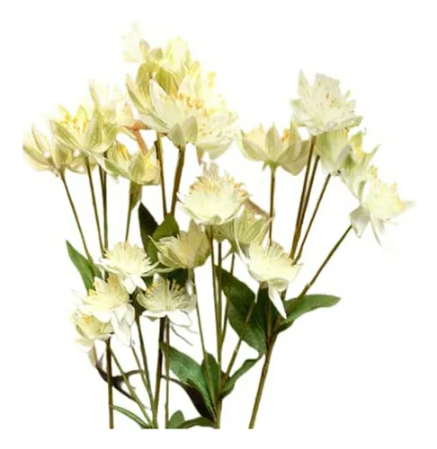 5 Pcs Flores Artificiales Loto Nieve - Decoración Para Hogar