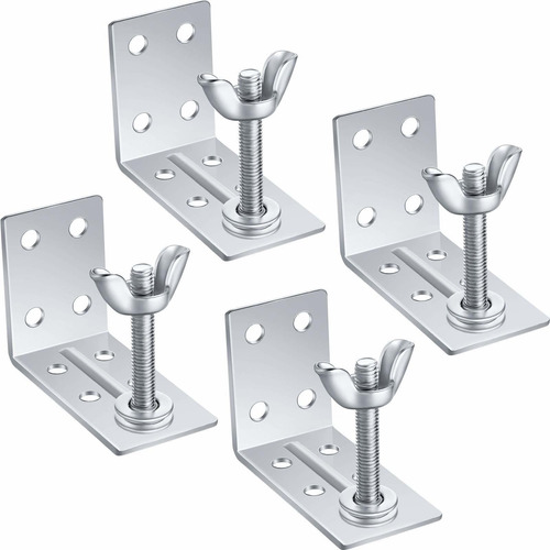 4 Pieza Romana Sombra Pared L Soporte Wingnut Montaje Techo