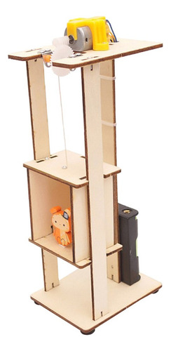 . Montar Diy Elevador Elétrico Crianças Brinquedos Ciência