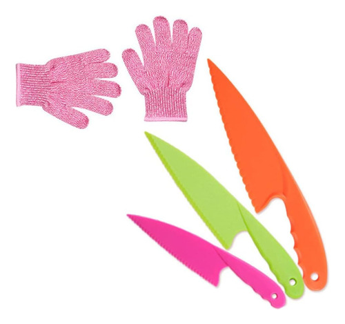 Quirzx Juego De Cuchillos Para Niños, 3 Cuchillos Seguros Pa