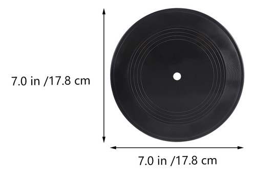 Guitarra De Disco En Blanco Plain Record Decorations, 5 Unid