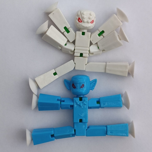 Boneco Pegajoso Articulado Divertido Com Ventosa