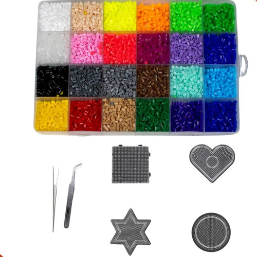 Kit Hama Beads Colorido 2.6mm Com 12.000 Peças Em Plastico