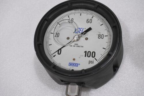 Wika 52829371 Xsel Pressure Gauge 100 Psi, 1/2 Npt Lowe Kbk
