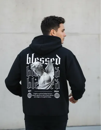 Casaco Estampado Moletom Casual Premium Original Blusa Frio M Preto Liso