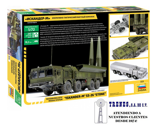 Iskander Ballistic Missile Launcher By Zvezda # 5028 1/72