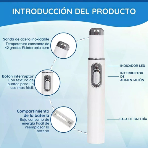 3 Pluma Luz Azul Elimina Hongo Cuidado Uñas Reparación Láser