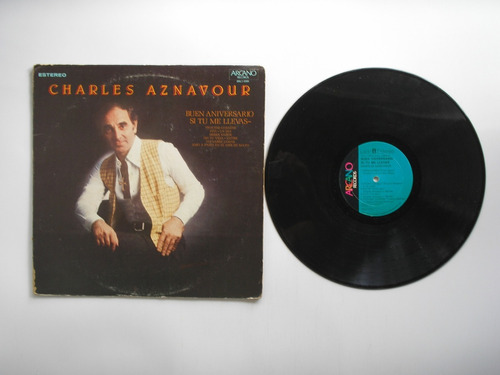 Lp Vinilo Charles Aznavour  Si Tu Me Llevas Printed Usa 1977