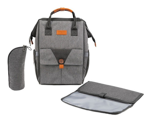 Mochila Maternal Carestino Milán Gris Cambiador Completo