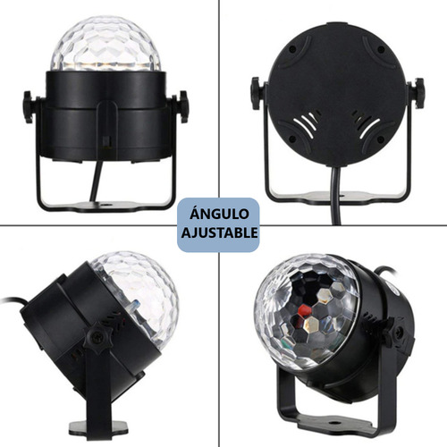 Kit X2 Foco Lámpara Led Luces Sicodelicas - 7 Modos