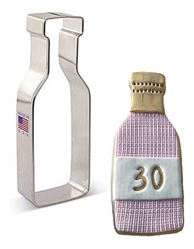 Botella De Vino Cookie Cutter 5 Pulgadas Ann Clark Us Acero