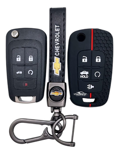 Funda Llave Chevrolet Camaro Equinox Malibu 5 Boton Correa