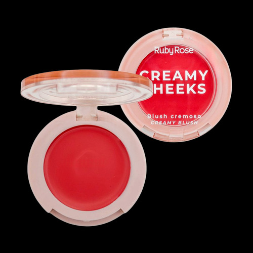 Creamy Cheeks Creamy Blush Pink Line, maquillaje rojo cereza, rosa rubí, Tom