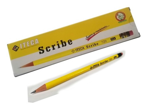 Lapiz 720 Nº2 Iteca Scribe Amarillo Iteca 720 Precio 24 Pzs