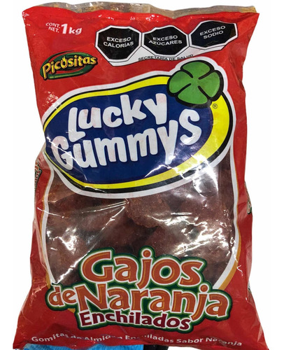 Gomitas Lucky Gummys Gajos De Naranja Enchilados 25 Kg