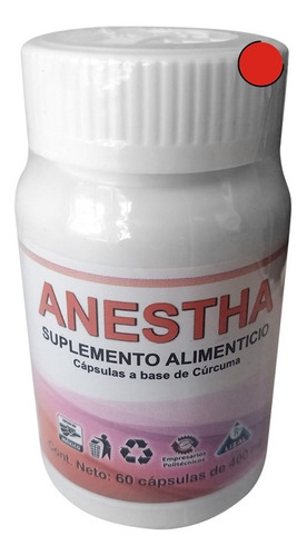 Anestha Suplemento Alimenticio Raiz De Curuma 60 Capsulas